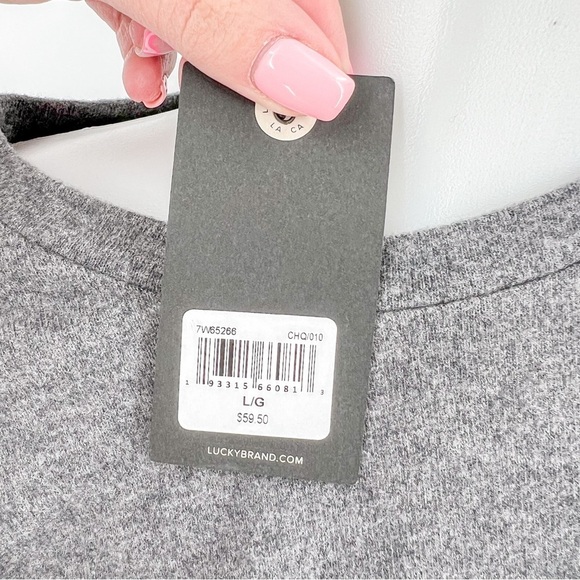 NWT Lucky Brand Gray Sweater - Picture 4 of 5